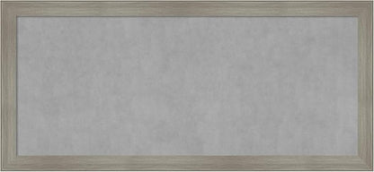 Amanti Art Grey Framed Magnetic Board 24x52 Oversize Vision Board for use with Magnets, 100% Metal Sheet to Display Items as Office Decor or for Home Organization in mudroom, Kitchen or Kids Room