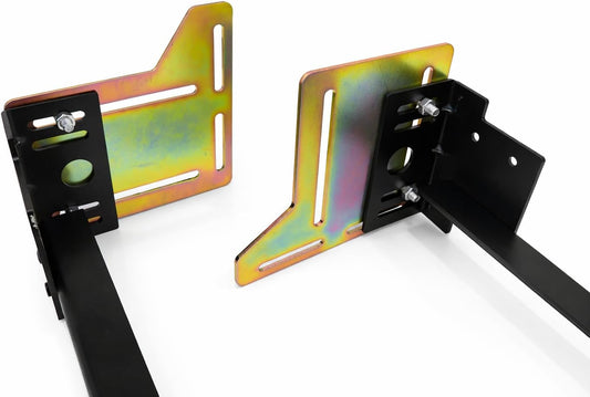 #745 Queen Bed Frame Modification Adapter Bracket – Heavy-Duty Steel Headboard Conversion Plates, Set of 2 with Hardware, Converts Bolt-On to Hook-On or Extends Frame Width