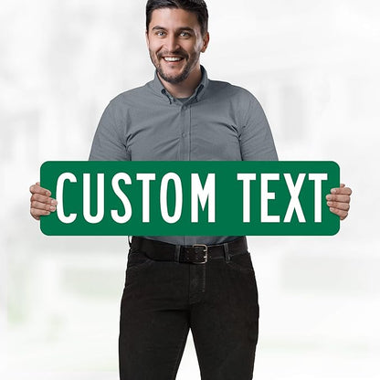 Custom Street Sign, Road - Address Sign, 8 Colors, Reflective Option, Mounting Options, 8x32 Inch, Thick Rust-Free AlumaBond, USA Made by My Sign Center, (Classic)…