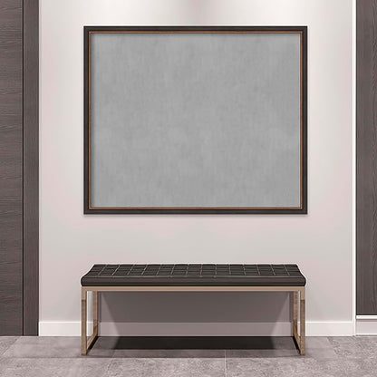 Amanti Art Black Framed Magnetic Board 43x51 Oversize Vision Board for use with Magnets, 100% Metal Sheet to Display Items as Office Decor or for Home Organization in mudroom, Kitchen or Kids Room