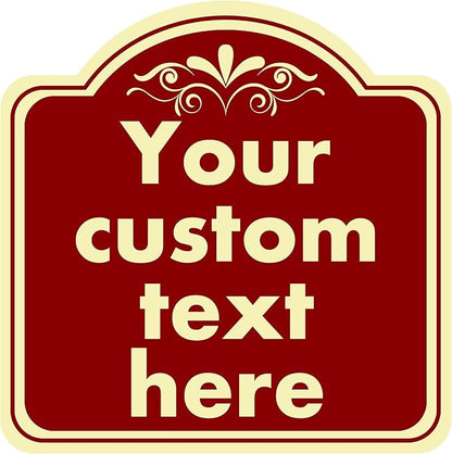 Custom Sign, Custom Indoor/Outdoor Decorative Sign，Aluminum Weatherproof Metal Sign Multiple Sizes, Customize for Office, Business, Workplace, office, Home, Delivery Signs