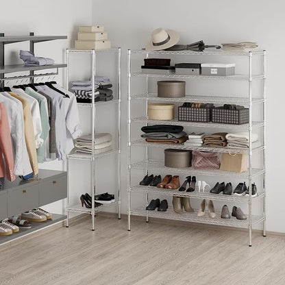 Regal Altair 18" Deep x 54" Wide x 74" Height Wire Shelving Kit | 8-Tier | NSF Commercial Storage Rack Unit