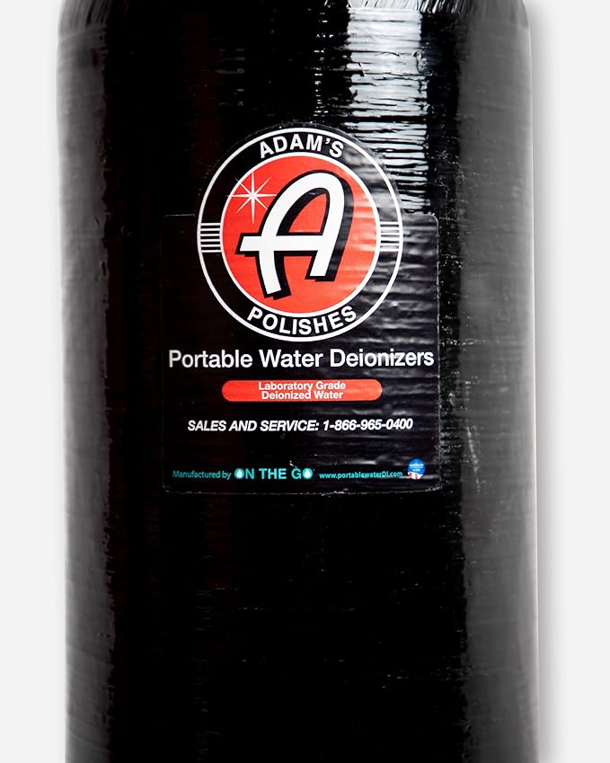 Adam's Polishes Portable Spotless Water Deionizer - Eliminates Water Spots, Spotless Rinse Touchless Detailing - Easy to Use Attaches to Regular Garden Hose (Pro Deionizer)