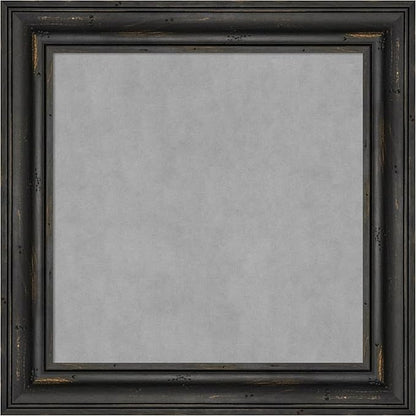 Amanti Art Black Framed Magnetic Board 15x15 X-Small Vision Board for use with Magnets, 100% Metal Sheet to Display Items as Office Decor or for Home Organization in mudroom, Kitchen or Kids Room