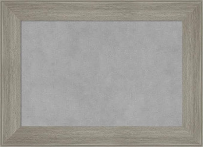 Amanti Art Grey Framed Magnetic Board 16x22 Small Vision Board for use with Magnets, 100% Metal Sheet to Display Items as Office Decor or for Home Organization in mudroom, Kitchen or Kids Room