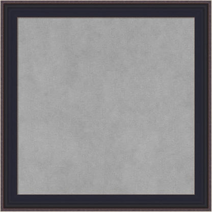 Amanti Art Black Framed Magnetic Board 19x19 Small Vision Board for use with Magnets, 100% Metal Sheet to Display Items as Office Decor or for Home Organization in mudroom, Kitchen or Kids Room