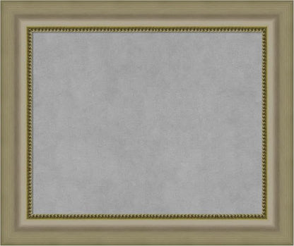 Amanti Art Silver Framed Magnetic Board 21x25 Small Vision Board for use with Magnets, 100% Metal Sheet to Display Items as Office Decor or for Home Organization in mudroom, Kitchen or Kids Room