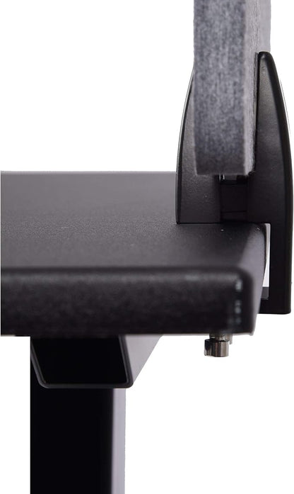 ReFocus™ Raw Clamp-On Acoustic Desk Divider – Reduce Noise and Visual Distractions with This Lightweight Desk Mounted Privacy Panel (Castle Gray, 47.25" x 16", 23.6" x 16", & 23.6" x 16")