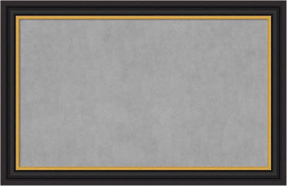 Amanti Art Black Framed Magnetic Board 30x46 Large Vision Board for use with Magnets, 100% Metal Sheet to Display Items as Office Decor or for Home Organization in mudroom, Kitchen or Kids Room