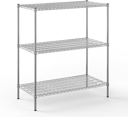 Regal Altair 24" Deep x 48" Wide x 54" Height Wire Shelving Kit | 3-Tier | NSF Commercial Storage Rack Unit