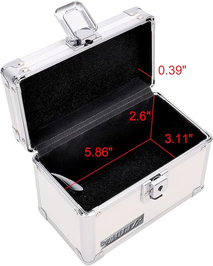 Vaultz Locking Index Card File, 3 x 5 Inches, White (VZ00174)