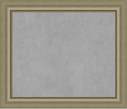 Amanti Art Silver Framed Magnetic Board 25x29 Medium Vision Board for use with Magnets, 100% Metal Sheet to Display Items as Office Decor or for Home Organization in mudroom, Kitchen or Kids Room