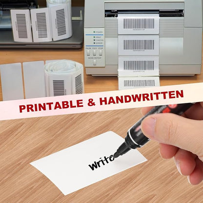 PATIKIL 2 x 3 Inch Rectangle Inventory Color Coding Labels 1 Roll, Square Self-Adhesive Inventory Label Stickers for Office Home Organization Name Tags, 250 Per Roll, Black