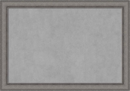 Amanti Art Grey Framed Magnetic Board 28x40 Large Vision Board for use with Magnets, 100% Metal Sheet to Display Items as Office Decor or for Home Organization in mudroom, Kitchen or Kids Room