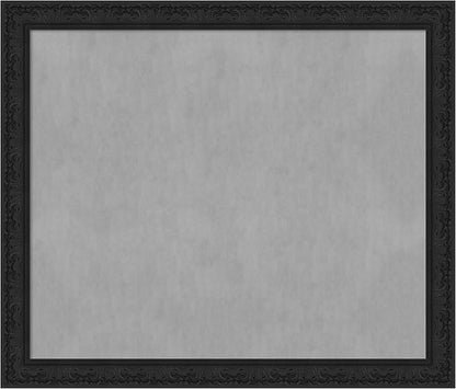 Amanti Art Black Framed Magnetic Board 47x55 Oversize Vision Board for use with Magnets, 100% Metal Sheet to Display Items as Office Decor or for Home Organization in mudroom, Kitchen or Kids Room
