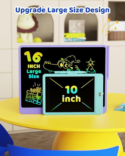 KOKODI LCD Writing Tablet for Kids 16 Inch Colorful Doodle Board, Electronic Drawing Pad for Kids, Educational and Learning Toys Gifts for 3-8 Year Old Boys and Girls