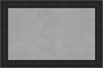 Amanti Art Black Framed Magnetic Board 31x47 Large Vision Board for use with Magnets, 100% Metal Sheet to Display Items as Office Decor or for Home Organization in mudroom, Kitchen or Kids Room