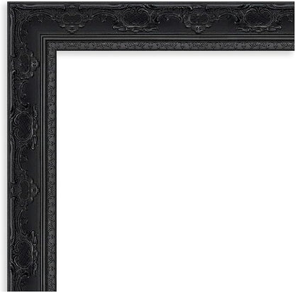 Amanti Art Black Framed Magnetic Board 24x32 Medium Vision Board for use with Magnets, 100% Metal Sheet to Display Items as Office Decor or for Home Organization in mudroom, Kitchen or Kids Room