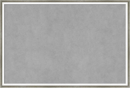 Amanti Art Silver Framed Magnetic Board 17x25 Medium Vision Board for use with Magnets, 100% Metal Sheet to Display Items as Office Decor or for Home Organization in mudroom, Kitchen or Kids Room