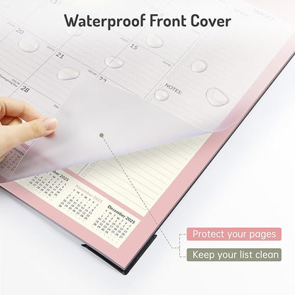 Forvencer 22" x 17" Large Desk Calendar 2026, 20 Months Calendar Runs from November 2025 to June 2027, 2026 Desk Calendar Monthly Planner with Plastic Cover for Home School Office, Green