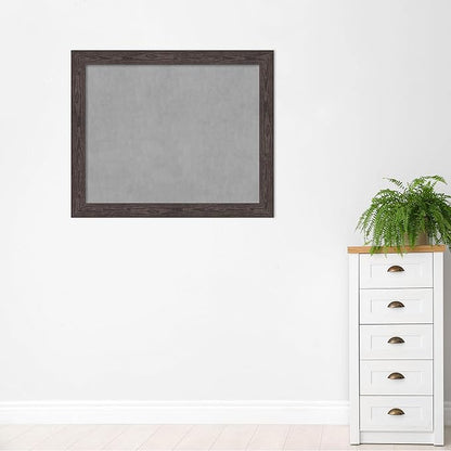 Amanti Art Black Framed Magnetic Board 38x46 X-Large Vision Board for use with Magnets, 100% Metal Sheet to Display Items as Office Decor or for Home Organization in mudroom, Kitchen or Kids Room