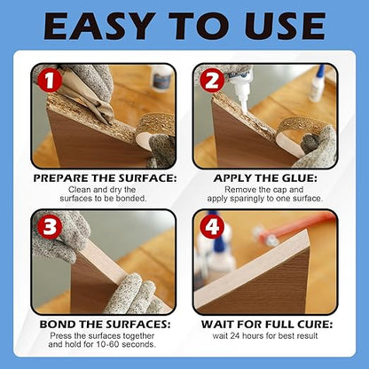 CYAFIXED Professional Grade Cyanoacrylate Super Glue, Ultra Thick Viscosity CA Glue for Woodworking, 2 oz. (56.8 Grams) - Instant Adhesive for Woodworking, Gap Filling, Heavy Duty Wood Bonding