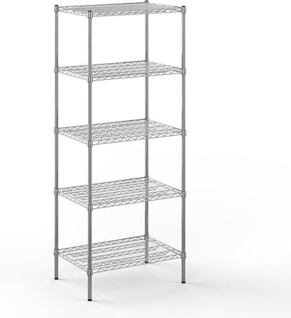 Regal Altair 21" Deep x 30" Wide x 74" Height Wire Shelving Kit | 5-Tier | NSF Commercial Storage Rack Unit