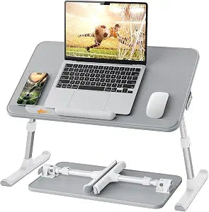 Non-Slip Leather Lap Desk Laptop Bed Tray Table, Laptop Stand for Bed