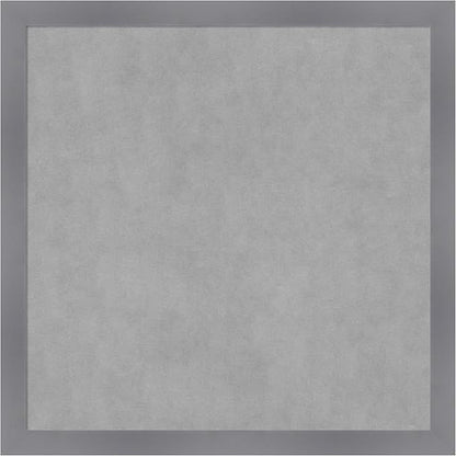 Amanti Art Grey Framed Magnetic Board 26x26 Medium Vision Board for use with Magnets, 100% Metal Sheet to Display Items as Office Decor or for Home Organization in mudroom, Kitchen or Kids Room