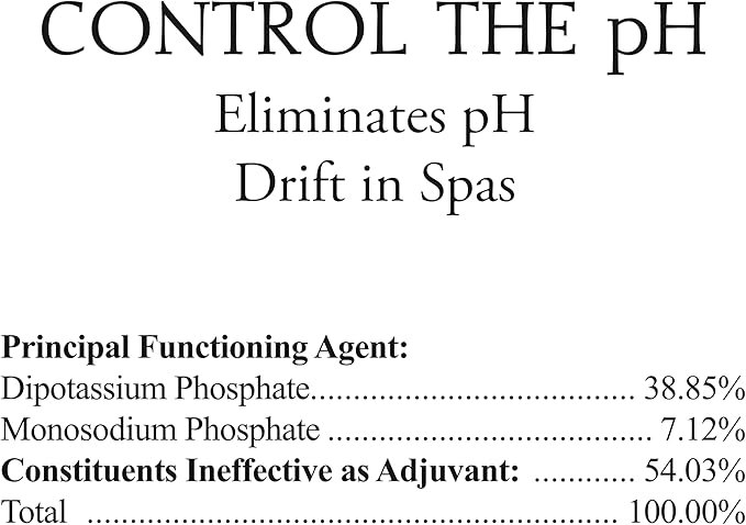 SpaChoice 1-Quart 4-Pack Premium Control The pH, pH Balance for Hot Tub, Made in USA