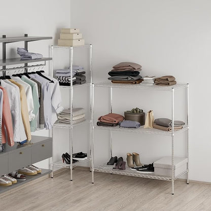 Regal Altair 24" Deep x 48" Wide x 54" Height Wire Shelving Kit | 3-Tier | NSF Commercial Storage Rack Unit