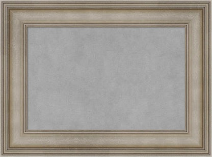 Amanti Art Silver Framed Magnetic Board 17x23 Small Vision Board for use with Magnets, 100% Metal Sheet to Display Items as Office Decor or for Home Organization in mudroom, Kitchen or Kids Room