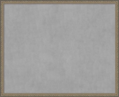 Amanti Art Silver Framed Magnetic Board 34x42 X-Large Vision Board for use with Magnets, 100% Metal Sheet to Display Items as Office Decor or for Home Organization in mudroom, Kitchen or Kids Room