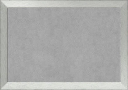 Amanti Art Silver Framed Magnetic Board 28x40 Large Vision Board for use with Magnets, 100% Metal Sheet to Display Items as Office Decor or for Home Organization in mudroom, Kitchen or Kids Room