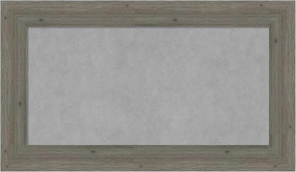 Amanti Art Grey Framed Magnetic Board 17x29 Small Vision Board for use with Magnets, 100% Metal Sheet to Display Items as Office Decor or for Home Organization in mudroom, Kitchen or Kids Room
