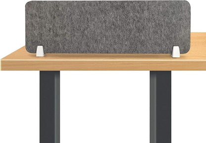 MYOYAY 40''x12'' Privacy Panel Clamp-on Acoustic Desk Divider Freestanding Sound Absorbing Cubicle Desk Divider Removable Acoustic Partitions with 2 Clips for Offices, Braries, Classrooms, Library
