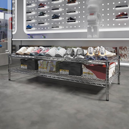 Regal Altair 24" Deep x 54" Wide x 14" Height Wire Shelving Kit | 2-Tier | NSF Commercial Storage Rack Unit