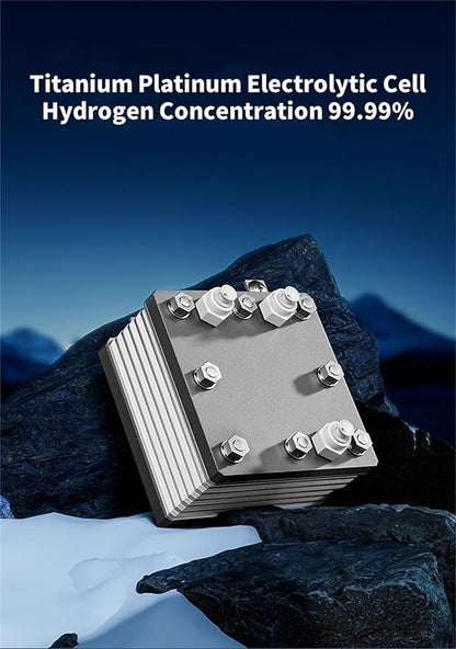 Hydrogen Machine for Inhalation, SPE PEM Technology, 99.99% High Purity Brown Gas Inhaler, HO-Separated, Hydrogen Water Generator White 3000ml/min