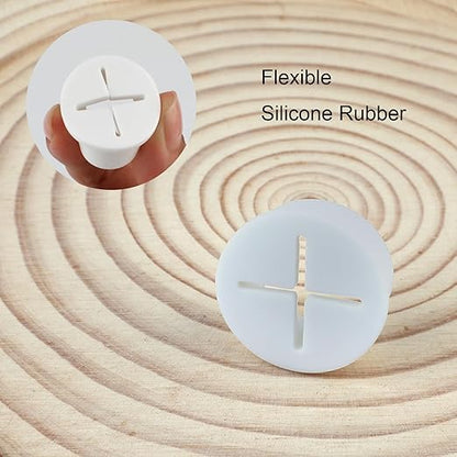 Desk Grommet,1 Inch Flexible Rubber Grommets, Silicone Cable Cord Grommet Wire Hole Cover for Desk, Table and Other Furnitures(12Pack)