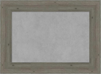 Amanti Art Grey Framed Magnetic Board 17x23 Small Vision Board for use with Magnets, 100% Metal Sheet to Display Items as Office Decor or for Home Organization in mudroom, Kitchen or Kids Room