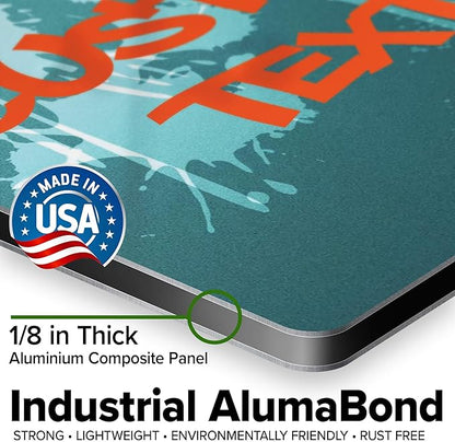 Custom Sign, Custom Street Sign, 11 Font Colors, 13 Font Styles, 4 Hole Options, 22 Sizes, 12x12 Inches, Rust Free DiBound, Fade Resistant, Made in USA by My Sign Center (Graffiti)