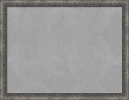 Amanti Art Grey Framed Magnetic Board 20x26 Medium Vision Board for use with Magnets, 100% Metal Sheet to Display Items as Office Decor or for Home Organization in mudroom, Kitchen or Kids Room