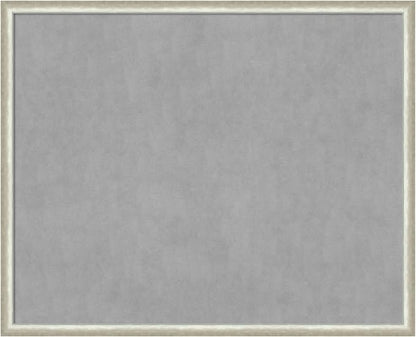 Amanti Art Silver Framed Magnetic Board 34x42 X-Large Vision Board for use with Magnets, 100% Metal Sheet to Display Items as Office Decor or for Home Organization in mudroom, Kitchen or Kids Room