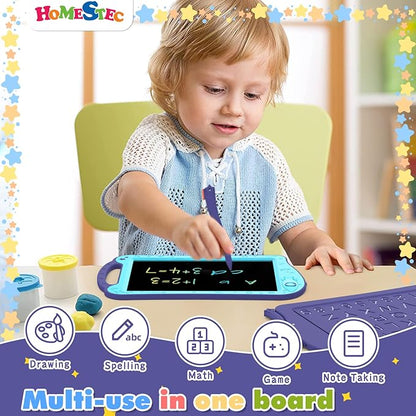 HOMESTEC Astrodraw Drawing Pad Toys, Colorful LCD Writing Tablet for Kids, Doodle Board for Toddlers 3 4 5 6 Years Old, Travel Sensory Space Toy for Boys Girls, Birthday Gift Idea,2pc