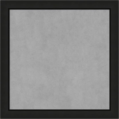 Amanti Art Black Framed Magnetic Board 23x23 Medium Vision Board for use with Magnets, 100% Metal Sheet to Display Items as Office Decor or for Home Organization in mudroom, Kitchen or Kids Room