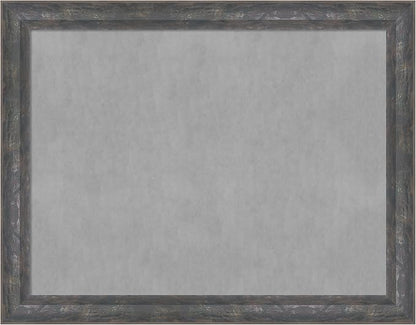 Amanti Art Grey Framed Magnetic Board 21x27 Medium Vision Board for use with Magnets, 100% Metal Sheet to Display Items as Office Decor or for Home Organization in mudroom, Kitchen or Kids Room