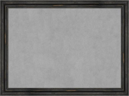 Amanti Art Black Framed Magnetic Board 23x31 Medium Vision Board for use with Magnets, 100% Metal Sheet to Display Items as Office Decor or for Home Organization in mudroom, Kitchen or Kids Room