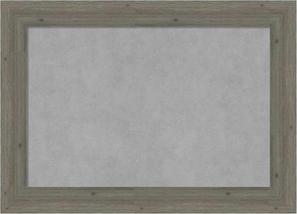 Amanti Art Grey Framed Magnetic Board 21x29 Medium Vision Board for use with Magnets, 100% Metal Sheet to Display Items as Office Decor or for Home Organization in mudroom, Kitchen or Kids Room