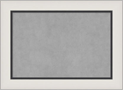 Amanti Art Silver Framed Magnetic Board 22x30 Medium Vision Board for use with Magnets, 100% Metal Sheet to Display Items as Office Decor or for Home Organization in mudroom, Kitchen or Kids Room