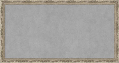 Amanti Art Silver Framed Magnetic Board 14x26 Small Vision Board for use with Magnets, 100% Metal Sheet to Display Items as Office Decor or for Home Organization in mudroom, Kitchen or Kids Room